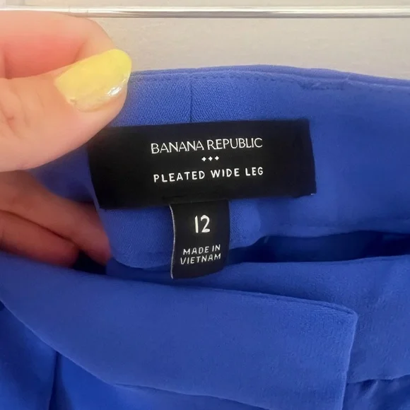 Banana Republic Blue Wide Leg Pants - Picture 2 of 5
